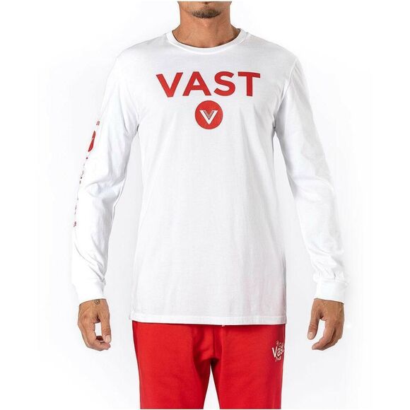 Vast Logo Long Sleeve Tee - White NEW NWT - Picture 3 of 10